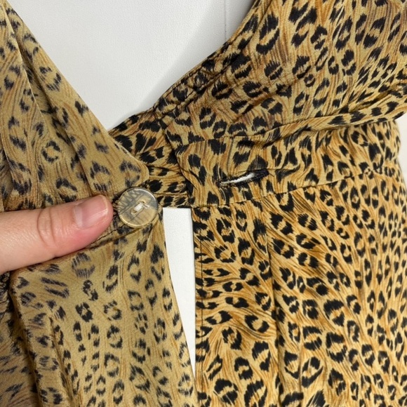 Vintage Robbie Bee Leopard Print Wrap Dress - Picture 9 of 14